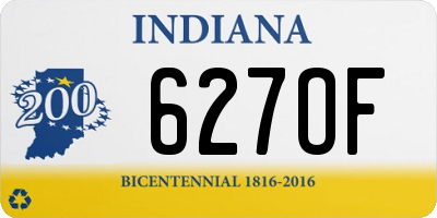 IN license plate 627OF