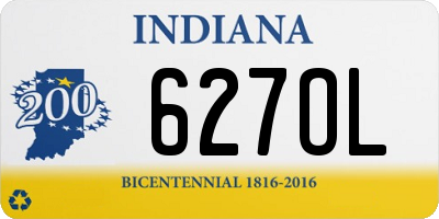 IN license plate 627OL