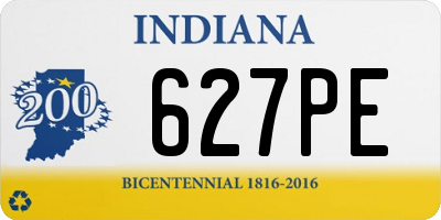 IN license plate 627PE