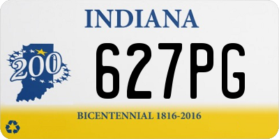 IN license plate 627PG