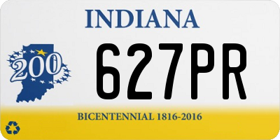 IN license plate 627PR