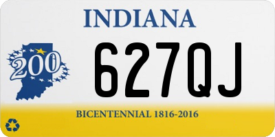 IN license plate 627QJ