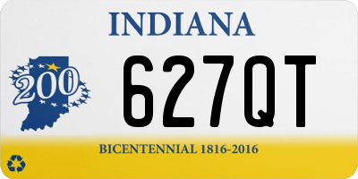 IN license plate 627QT