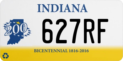 IN license plate 627RF