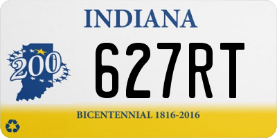 IN license plate 627RT