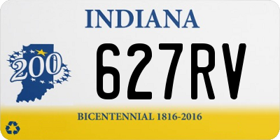 IN license plate 627RV