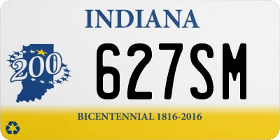 IN license plate 627SM