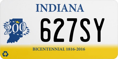 IN license plate 627SY