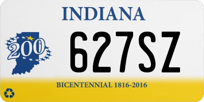 IN license plate 627SZ