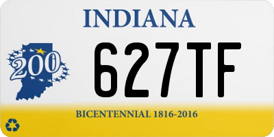 IN license plate 627TF