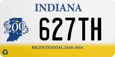 IN license plate 627TH