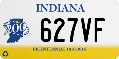 IN license plate 627VF