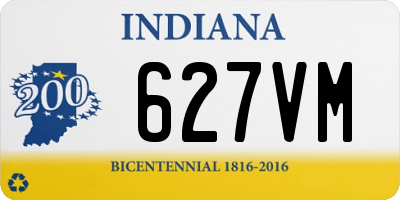 IN license plate 627VM