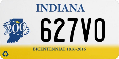 IN license plate 627VO