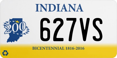 IN license plate 627VS