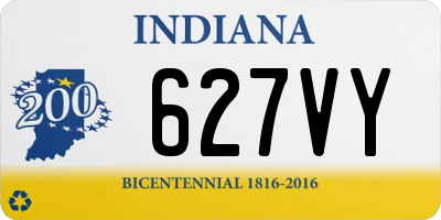 IN license plate 627VY