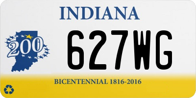 IN license plate 627WG