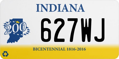 IN license plate 627WJ