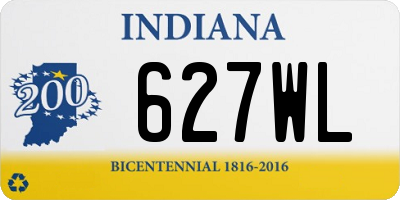 IN license plate 627WL