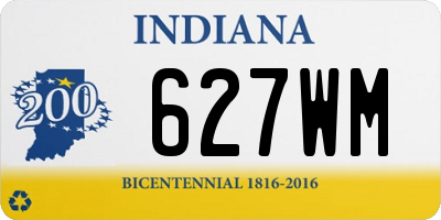 IN license plate 627WM