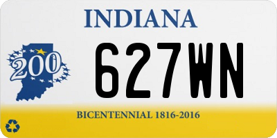 IN license plate 627WN