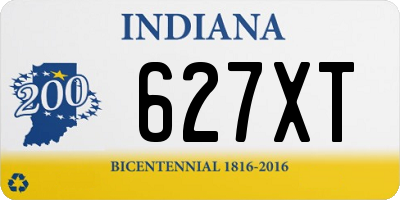 IN license plate 627XT