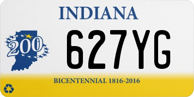 IN license plate 627YG