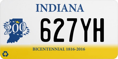 IN license plate 627YH