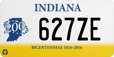 IN license plate 627ZE