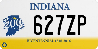 IN license plate 627ZP