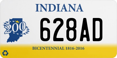 IN license plate 628AD