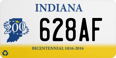 IN license plate 628AF