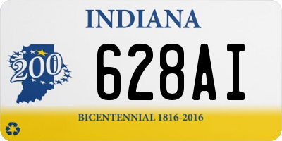 IN license plate 628AI