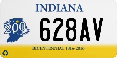 IN license plate 628AV