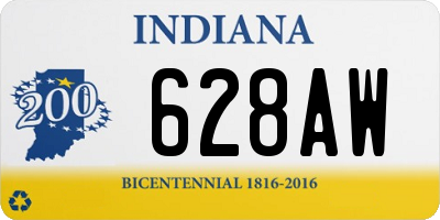 IN license plate 628AW