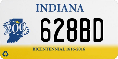 IN license plate 628BD