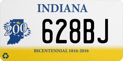 IN license plate 628BJ