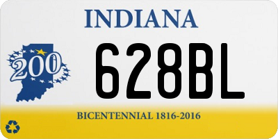 IN license plate 628BL