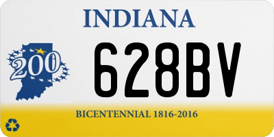 IN license plate 628BV