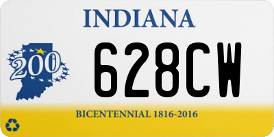 IN license plate 628CW