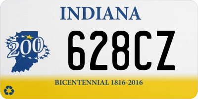 IN license plate 628CZ