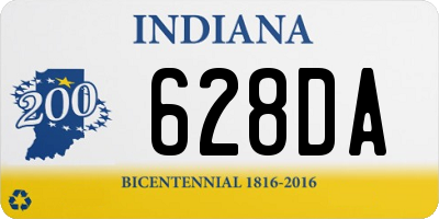 IN license plate 628DA