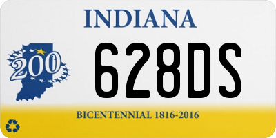 IN license plate 628DS