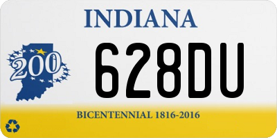 IN license plate 628DU