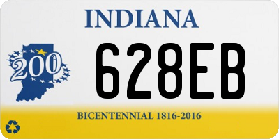 IN license plate 628EB