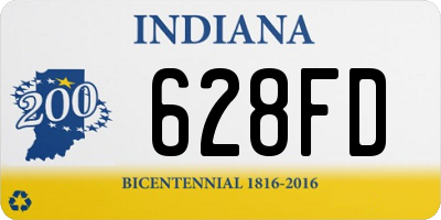 IN license plate 628FD