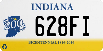 IN license plate 628FI