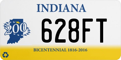 IN license plate 628FT