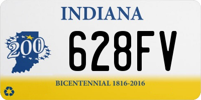 IN license plate 628FV