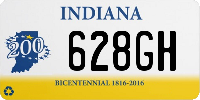 IN license plate 628GH